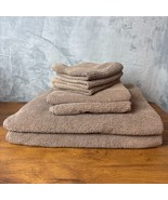 Sonoma 7 Piece Brown Cotton Bath Towel Set Goods for Life 2 Bath Washclo... - $36.22