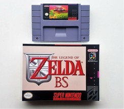BS Legend of Zelda Maps 1 &amp; 2 + Custom Case - Super Nintendo SNES (USA S... - £20.77 GBP+
