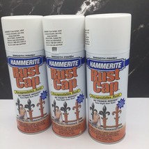 Hammerite Rust Cap Smooth Flat White Finish Spray Paint (3 Pack) - $79.19