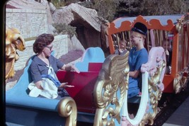 Vtg 1964 Amateur Shot Disneyland 35MM Slide Casey Jr Circus Train Vacation - $9.99