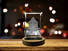 LED Base included | Konark Sun Tower 3D Engraved Crystal Keepsake Souvenir - $22.09 - $220.98