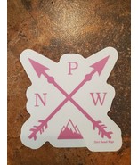 PNW Arrows Clear Vinyl Decal in Pink - $5.00