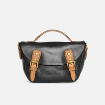 England Style Messenger Bag 2022 New Leather Retro Women Handbag Versatile First - £114.83 GBP
