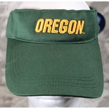 Oregon Spell Out Ducks Softball Hat Cap Visor Adult Adjustable Green Gol... - $294.27 MXN