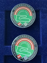 Vintage Set Of 2 Collectible Pins In Honour Of Austria Ring Gran Prix - £5.83 GBP