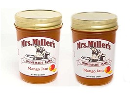Mrs. Millers Mango Jam (Amish Made) ~ 2 / 8 Oz. Jars - £10.51 GBP