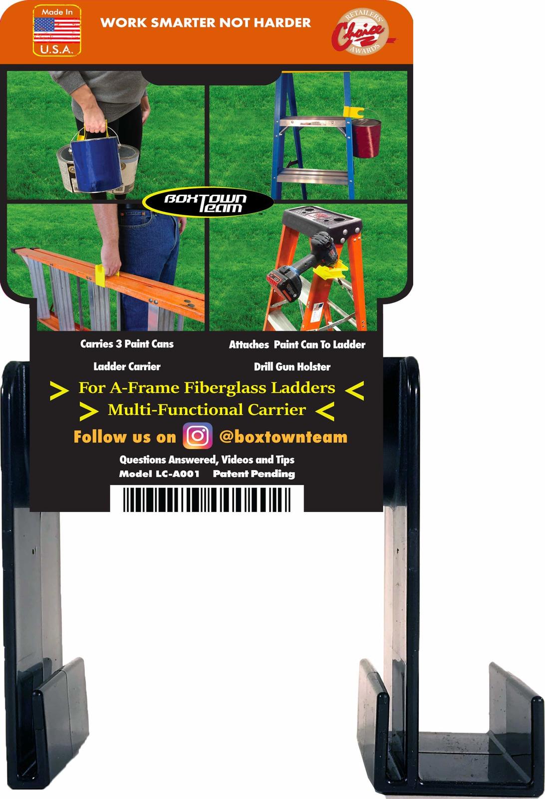 Boxtown Team Ladder Carrier (Black), Ladder Handle, Ladder Accessories, ... - $19.58+