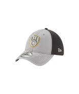 New Era Milwaukee Brewers MLB 39Thirty Grayed Out Neo Flex Fitted Hat Si... - £25.66 GBP