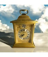 Made In Japan - TEMPUS FUGIT Rhythm Mantel  CLOCK Gold Face Works! - $1,253.37 MXN