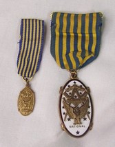 Lot Vintage Masonic National Sojourners Medal Badge - £21.35 GBP