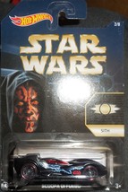 Hot Wheels 2015 Star Wars Sith 2/8 &quot;Scoopa De Fuego&quot; Mint Vehicle On Card - £2.37 GBP