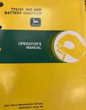 John Deere Operators Manual TY5161 10/2 AMP Battery Charger OMTY24014 K6 - $3.88