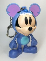Disney 90th Anniversary Mickey Mouse as Stitch Figure Bag Charm Keychain - £7.13 GBP