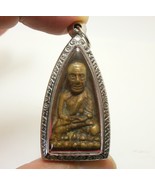 LP Tuad 2505 Thai Buddha pendant 1962 amulet luang poo por Thuad wat Cha... - £354.07 GBP