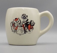 Rare Harriet &amp; Henderson Cotton Mills NC Coffee Mug Cat Logo Vintage Yar... - $41.66