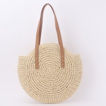Straw-made Handbag Handmade Women&#39;s Bag Beige Handbag - £36.13 GBP