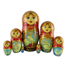 Nesting Dolls 8.5&quot; 7 Piece, Ballerina Ballet Hand Made Set Russian Matryoshka - £209.63 GBP