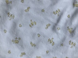 Ralph Lauren Baby Blanket Ducks Chicks Yellow White Reversible Cotton Knit - £27.35 GBP