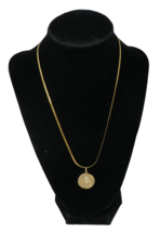 14K Yellow Gold Chain with Cedar Tree Charm Pendant - £384.93 GBP