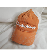 Orange &amp; White TaylorMade Baseball Hat/Cap TMax Gear - £15.86 GBP