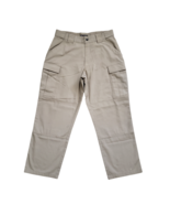 5.11 Tactical Cargo Pants Mens Large 35-39x30 Khaki Ripstop Double Knee - $27.55