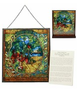 Ebros Louis Comfort Tiffany Four Seasons Summer Stained Glass Art With Base - £69.12 GBP