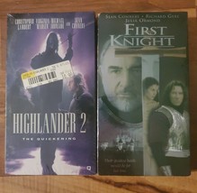 Highlander 2 First Knight Sean Connery Brand New Sealed VHS lot of 2 - $15.83