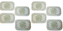 Set/8 Town and Country Love Knot Vinyl Placemats Floral Cottagecore Vintage New - £38.43 GBP