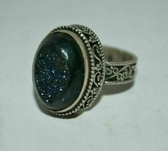 925 STERLING SILVER TITANIUM QUARTZ RING. - €68,37 EUR