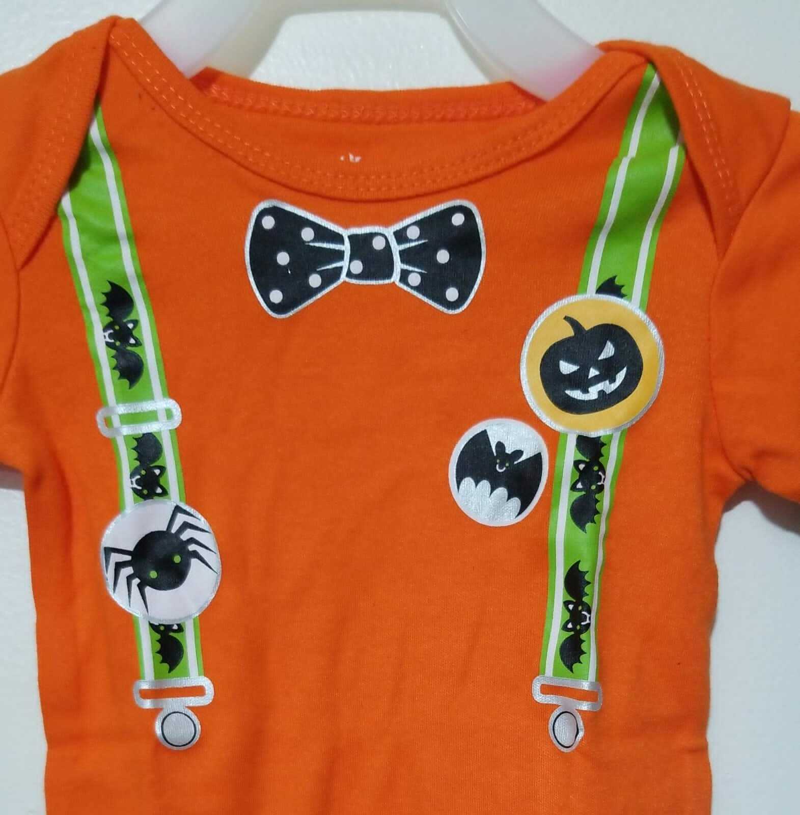 Celebrate Halloween Mommy's Monster Bodysuit Orange Size 3-6M (LOC TUB-109) Item image 2