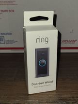 Ring Smart HD Video Doorbell Security Wired WiFi Camera Night Vision Black - £47.84 GBP