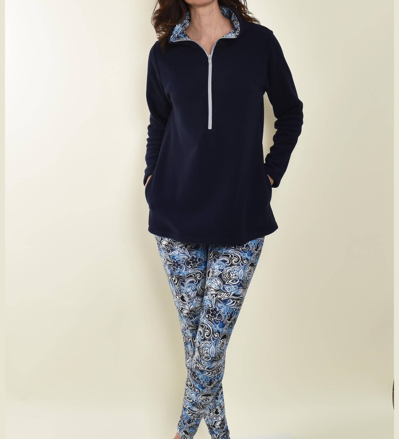 Southwind bayside tight leggings Denim Floral - $28.00