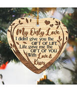 Love Heart Ornament, My Only Love Keepsake, Anniversary Gift, Christmas ... - $16.99