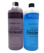 Ez Flor Nail Polish Remover 32 fl.oz-Rainforest &amp; Pineapple Scent Duo - $47.95