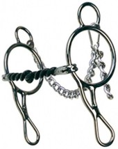 Western Saddle Horse Stainless Steel Wonder Bit w/ 5&quot; Twisted Sweet Iron Mouth - $28.51