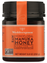 WEDDERSPOON Raw Monogloral Manuka Honey 8.8oz KFactor 16 New Zealand EXP... - £23.91 GBP