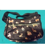 LE SPORTSAC EVERYDAY BAG - DOG PRINT PATTERN in DARK BROWN - Free Shipping - $38.66 CAD