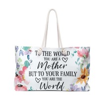 Personalised/Non-Personalised Weekender Bag, Floral, To The World you are a Moth - £39.29 GBP