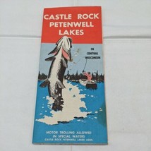 Castle Rock Petenwell Lakes Central Wisconsin Map Brochure Booklet - £13.99 GBP