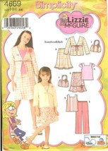 Simplicity 4669 Lizzie McGuire Girls Tops Skirts Pattern Size 3-6 UNCUT FF - £7.56 GBP