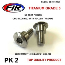 TITANIUM SEAT BOLTS SET FOR HONDA CRF450R 2017 - 2019,CRF250 2018 - 2019 - £13.49 GBP