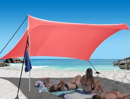 Simplerhike Beach Shade Windproof Design, Sun Shelter Upf50 Portable Family Tent - £72.71 GBP