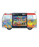 Eurographics Puzzles Tin Volkswagen Wave Hopper Bus 550 Piece Puzzle NEW - $40.75 CAD