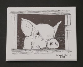 Pigs Artist Robert Bob Morrow Pen &amp; Ink Note Cards Blank Nos Variety Pack Of 10 - £5.55 GBP