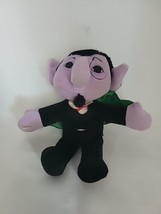 1997 Sesame Street Beans The Count 8&quot; Plush Tyco Bean Bag Stuffed Animal AS-IS - £5.92 GBP