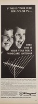 1966 Print Ad Winegard Antenna Systems for Colr TV Sets Burlington,Iowa - £13.79 GBP