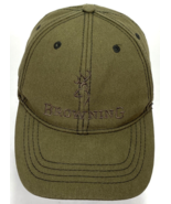 Browning Strapback Hat Green One Size Adjustable Embroidered Vented Holes - $25.00