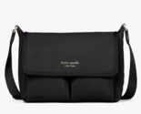 New Kate Spade The Little Better Sam Nylon Medium Messenger Bag Black - $104.41
