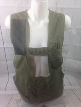 Black Sheep Hunting Clothes Women L Vest Army Green Missing Button Bin22#7 - £35.17 GBP