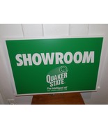 Vintage Quaker State Showroom Plastic Store Sign, NOS - $54.45